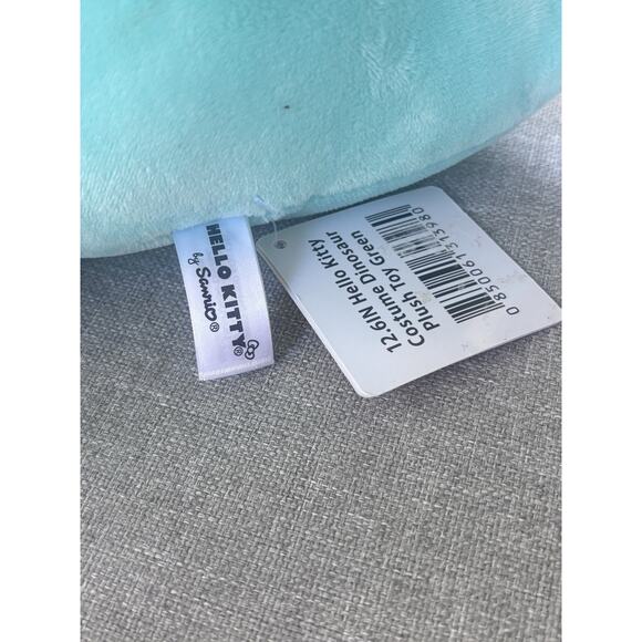 NWT 12.6” Sanrio Hello Kitty Green Dino Costume Plush Brand Dinosaur - Picture 4 of 6